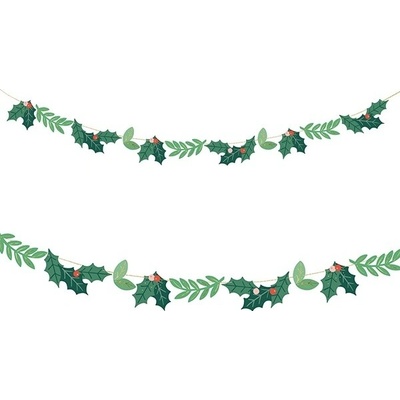 Vánoční papírová girlanda “Jmelí” 1,5 m – Zboží Mobilmania