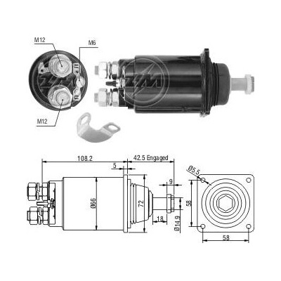 Spínač startéru ZM - Bosch 2339403016