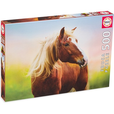 Educa Пъзел Educa от 500 части - Кон на изгрев слънце (EDU19000)