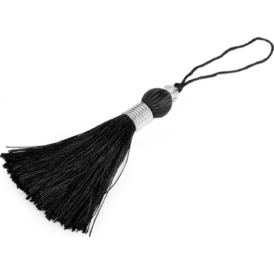 Prima-obchod Střapec délka 22-24 cm, barva 10 černá stříbrná