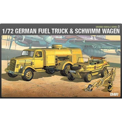 Academy Opel Blitz cisterna a KdF 166 Schimmwagen Luftwaffe Model Kit 13401 1: 72