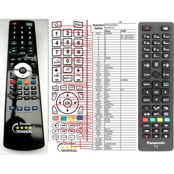 GENERAL PANASONIC RC48127, 30089238 - съвместимо дистанционно управление на марката General (RC48127, 30089238)
