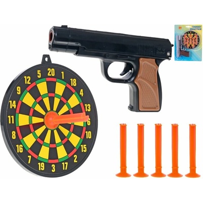Mikro trading Pistole na přísavky 15 cm s terčem