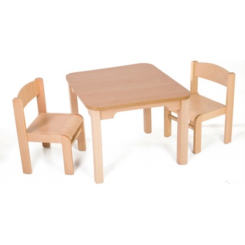 Hajdalánek Dětský stolek Maty + židličky Luca buk / buk