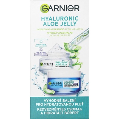Garnier Skin Naturals Hyaluronic Aloe Jelly : denní pleťový krém Skin Naturals Hyaluronic Aloe Jelly Daily Cream 50 ml + noční pleťový krém Skin Naturals Hyaluronic Aloe Jelly Night Cream 50 ml pro že