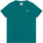 Slazenger Детска тениска Slazenger Junior Boys Plain Tee shirt - Teal