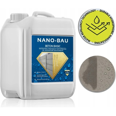 Impregnace na betonu NANO-BAU bezbarvá 5 l