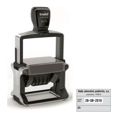 Trodat Professional dater 5474 60x40mm odtlačok čierny