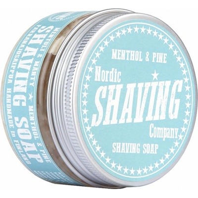 Nordic Shaving Company Menthol & Pine mýdlo na holení 80 g