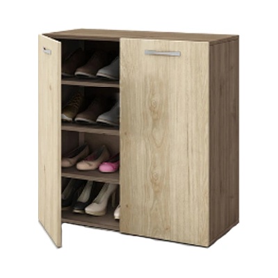 Bogdan Furniture I Шкаф за обувки Мебели Богдан Модел 4050, Орех адмирал/Кестен вирджиния