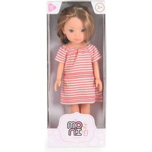 Moni Кукла Moni Toys - Pretty Doll, с рокля, 33 cm (111803)