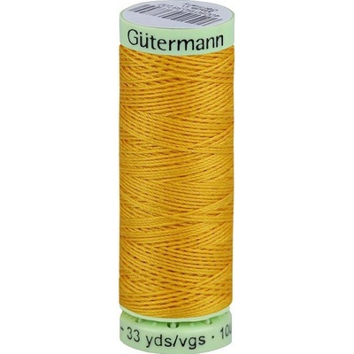 Polyesterové nitě Gütermann Jeans návin 30 m, střední, 415 žlutá mimóza