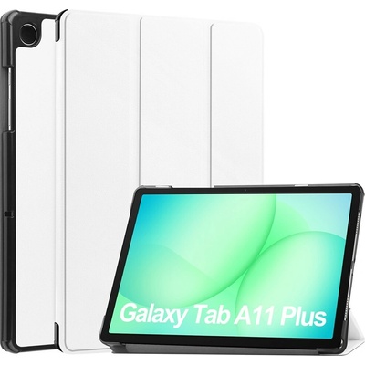 Vsetkonamobil 127692 LEATHER Zaklápací kryt pre Samsung Galaxy Tab A11+ biely