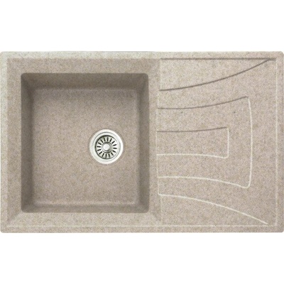Inter Ceramic Гранитна мивка icgs 8104 sand - за монтаж върху плот (icgs 8104 sand)