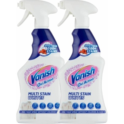 Vanish odstraňovač škvŕn a bieliaci prípravok v spreji 2 x 500 ml