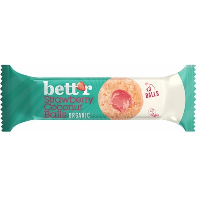 Bett´r Bio čokoládové pralinky s jahodovým máslem 3 ks 39 g