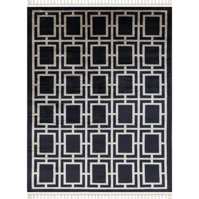 Nej-koberce Amour 53078B geometrický / linie černý