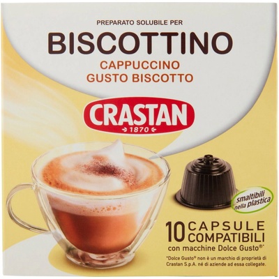 Crastan biscottino cappuccino kapsule dolce gusto 10 ks