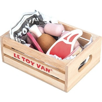 Le Toy Van maso a masné výrobky v dřevěné bedničce