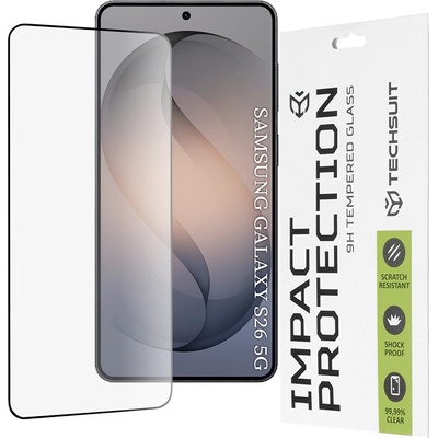 Techsuit Калено стъклено защитно покритие за дисплея на Samsung Galaxy S26 - Techsuit Full Glue Tempered Glass 111D (черен-прозрачен) (KF2360499)