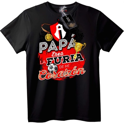 NOONEBRAND Тениска Бащина Сърдечна Ярост - 3XL, Black
