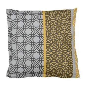 Bellatex Pruhy krep modrožltá 40 x 40 cm