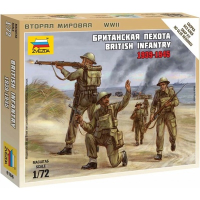 Zvezda Britská pěchota 1939 1945 Snap Fit 1:72
