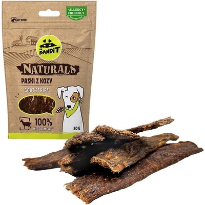 Mr Bandit Naturals proužky z kozy 80 g