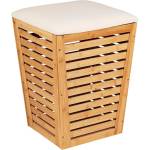 Wenko 25143100 - Кош за пране BAMBUSA 40x56 см кафяв (WE0110)