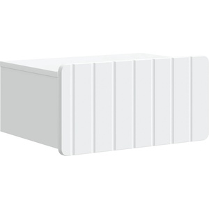 vidaXL Спален шкаф с монтаж на стена с чекмедже Бяло 49 x 34, 5 x 24 см (898275)