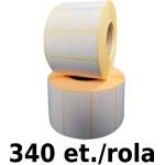 ZINTA Самозалепващи се етикети ZINTA 55x25mm, 340 ет. /ролка, черен знак (55X25X340-TH-BM)