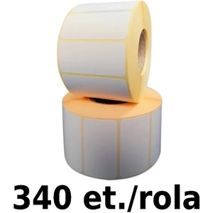 ZINTA Самозалепващи се етикети ZINTA 55x25mm, 340 ет. /ролка, черен знак (55X25X340-TH-BM)