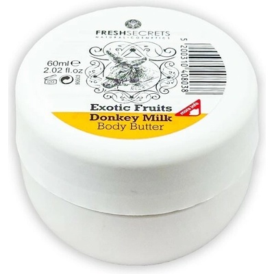 Madis Fresh Secrets Body Butter with Donkey Milk & Exotic Fruits telové maslo s oslím mliekom a exotickým ovocím 60 ml