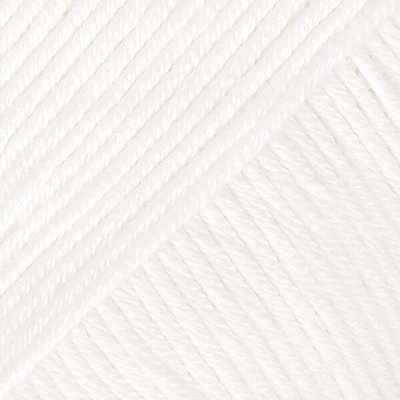 DROPS Design Safran Uni Colour 17 White Плетива прежда (104217)