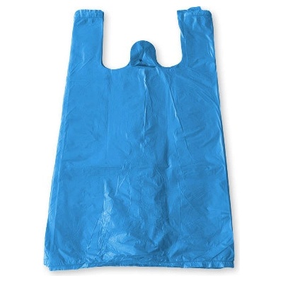 Mikrotenová taška trhacia MODRÁ 10 kg 28x50 cm blok 100 ks