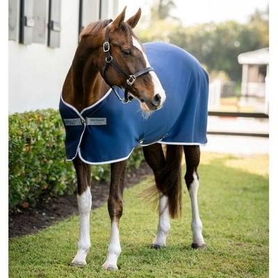 Horseware Odpocovací deka Amigo Jersey navy titanium grey & silver