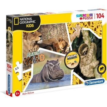 Clementoni Пъзел 104 части National Geographic Wildlife Adventurer Клементони Clementoni 27143