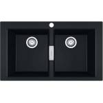 Franke Sirius 2.0 - Мивка Tectonite S2D 620-86, 86x50 cm, черна 143.0637. 161 (143.0637.161) Мивка за вграждане