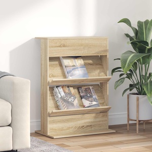 vidaXL Етажерка за списания Сонома дъб 70 x 41 x 96 см (899537)
