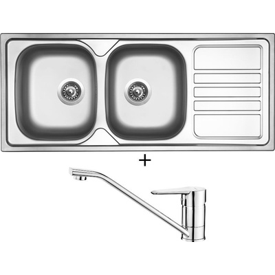 SET Sinks OKIO 1160 DUO V + Deante CORIO BFC 060M