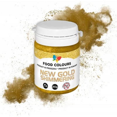 Food Colours Jedlá prachová perleťová farba Old Gold Antická zlatá 20 g