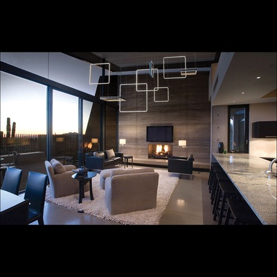 ELMARK Prestige led ПЕНДЕЛ 458w 3000k КОЖА, МНОГОЦВЕТЕН (955prestige45830mc)