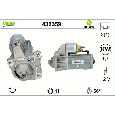 Štartér VALEO 438359