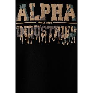Alpha Industries суичър с качулка мъжки с памук Dripping Camo Print (268338)