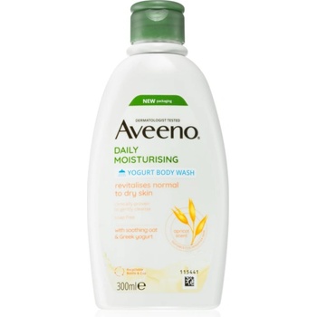 Aveeno Daily Moisturising Yoghurt body wash овлажняващ душ гел Apricot & Yoghurt 300ml