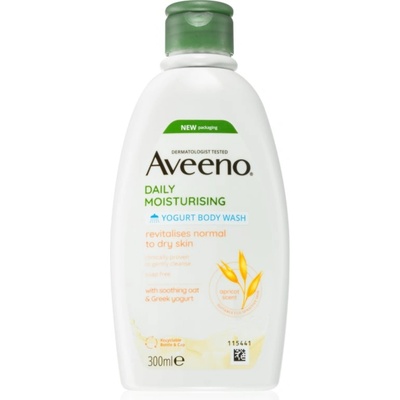 Aveeno Daily Moisturising Yoghurt body wash овлажняващ душ гел Apricot & Yoghurt 300ml