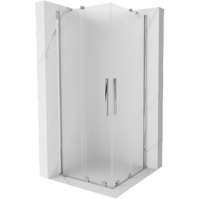 Mexen Velar Duo плъзгаща се душ кабина 100 x 100 см, матирано стъкло, хром - 871-100-100-32-01 (871-100-100-32-01)
