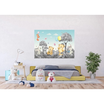 Ag Design FTDNM-5289 Dětská vliesová fototapeta na zed' Medvídek, rozměry 155 x 110 cm