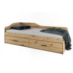 Bogdan Furniture I Легло Mod 2030 с чекмеджета, Дъб артисан
