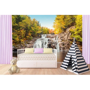 DIMEX ART s. r. o Самозалепваща се флизелинова фототапета водопадът мери ан, канада 375 x 250 см